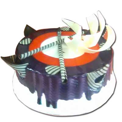 "Designer Gel Round shape cake -1kg (Nellore Exclusives) - Click here to View more details about this Product